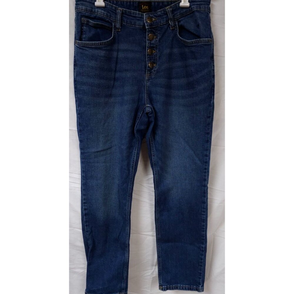 Lee 10M Womans Heritage Regular Fit Skinny High Rise Button Fly Denim Jeans W30